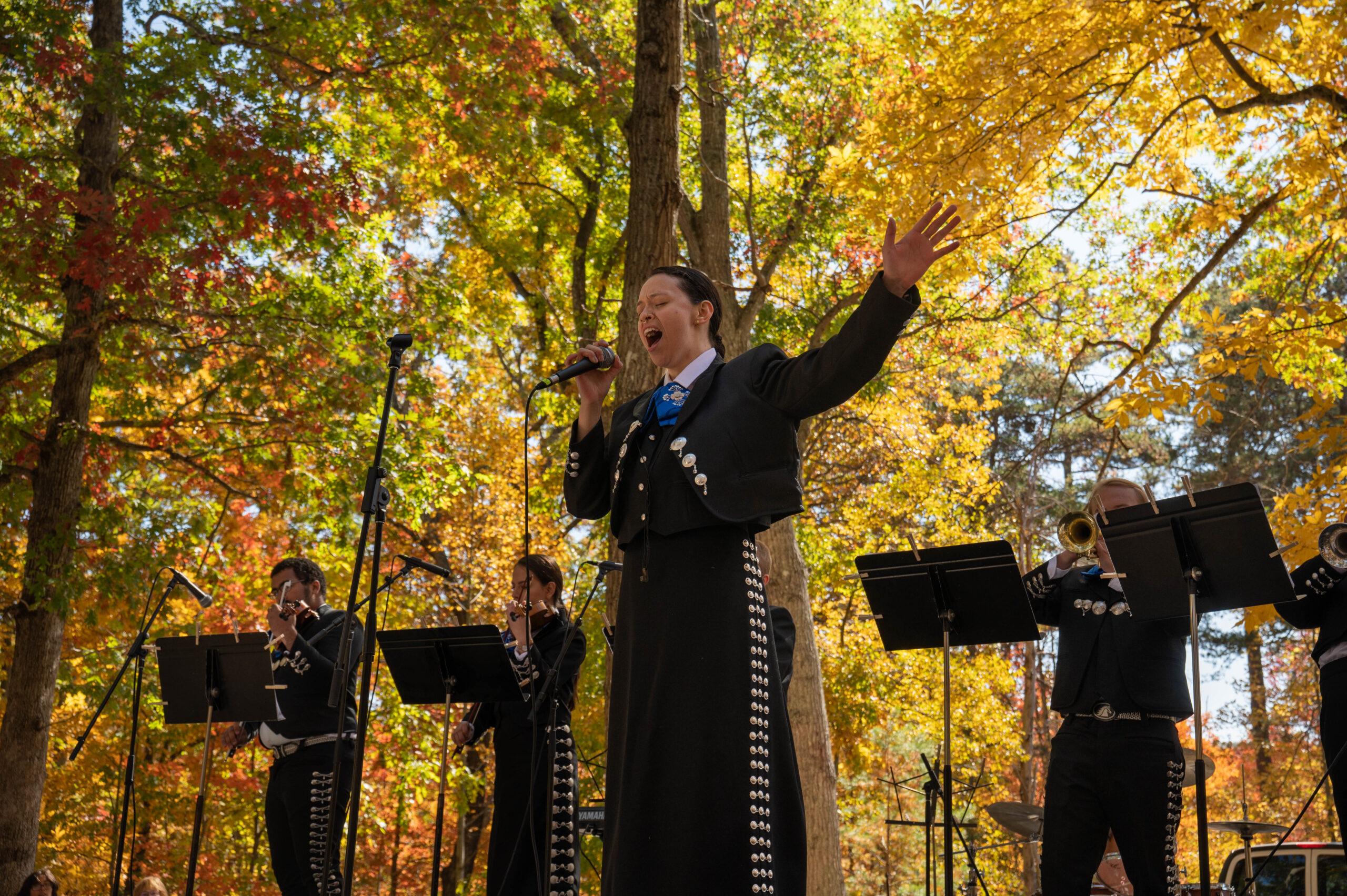 Mariachi performance during the College's annual Mountain Day festivities